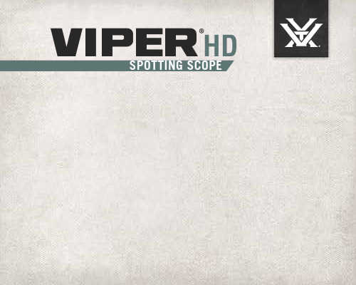 VIPER HD 观察望远镜说明说明书