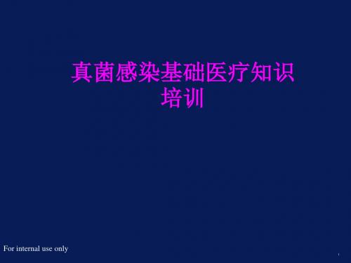 医学真菌感染基础医疗知识培训专题课件