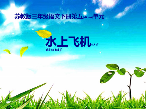 三年级语文下册 水上飞机课件