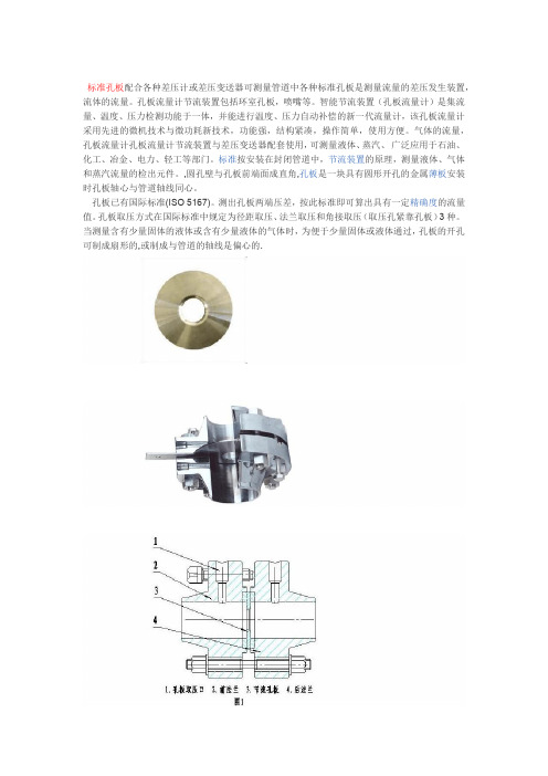 标准孔板和标准喷嘴