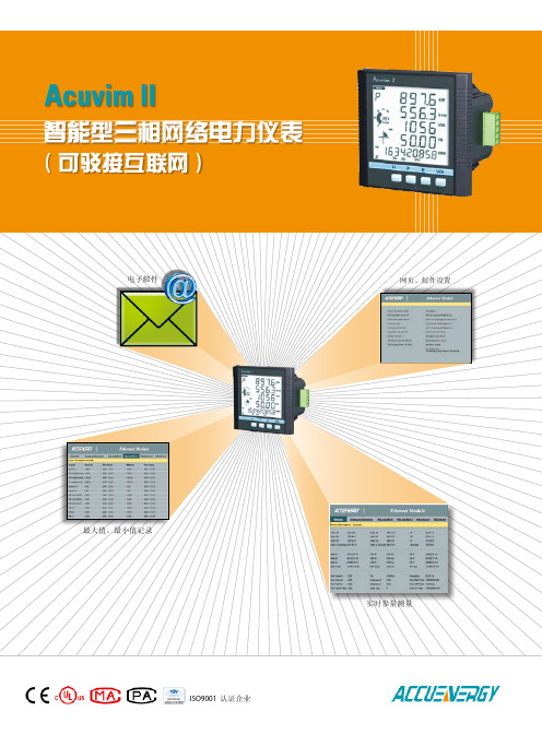 Acuvim Ⅱ 智能型三相网络电力仪表 说明书