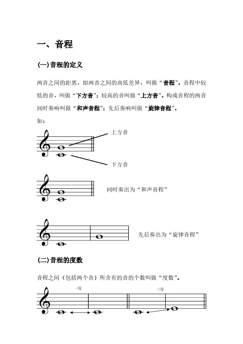 乐理考级复习资料(一)