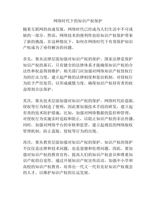 网络时代下的知识产权保护