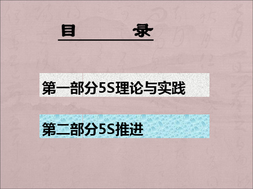 5S管理培训10版精编版
