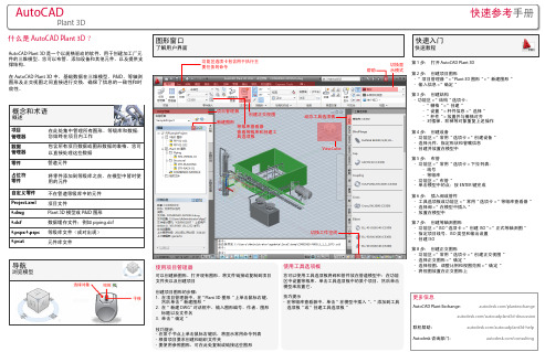 AutoCAD plant3d 快速参考手册