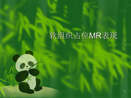 软组织占位MR表现参考PPT