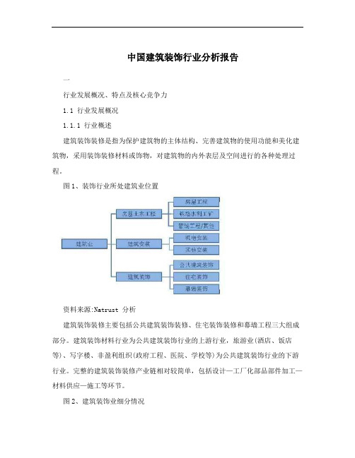 中国建筑装饰行业分析报告