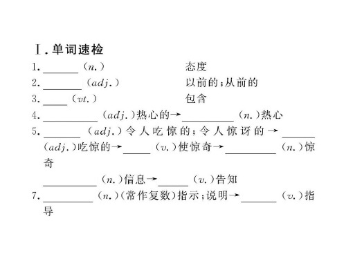 2012版高中英语全程复习方略配套课件：Module1(外研版必修1)