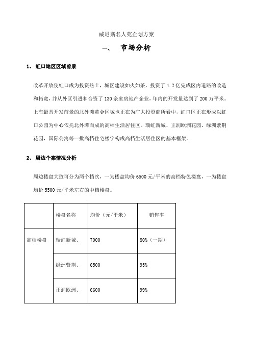 房地产威尼斯名人苑企划方案