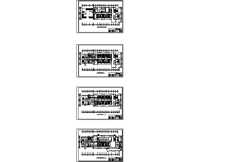 北京某甲级医院4层呼吸病房全套电气CAD设计图纸