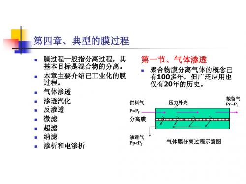 典型的膜过程