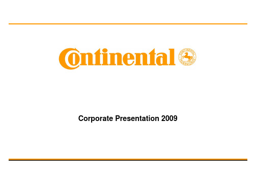 Continental AG presentation 德国大陆集团简介-马牌轮胎 康迪泰克