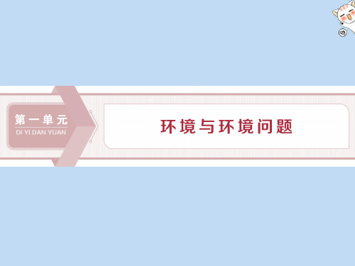 2019_2020学年高中地理第一单元环境与环境问题第一节人类环境课件鲁教版选修6