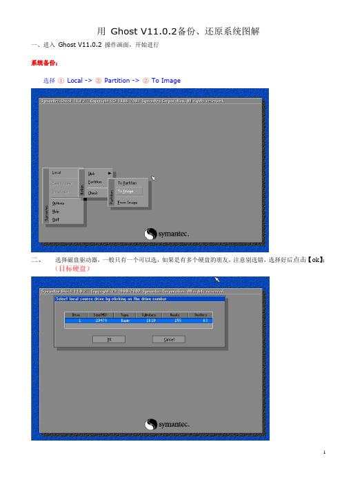 用 Ghost V11.0.2备份、还原系统图解