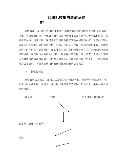 印刷机胶辊的清洁及维护