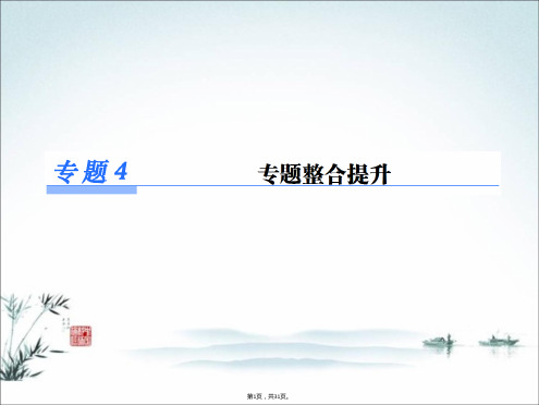 2014-2015学年化学苏教版《课堂新坐标》必修一课件-专题4专题整合提升