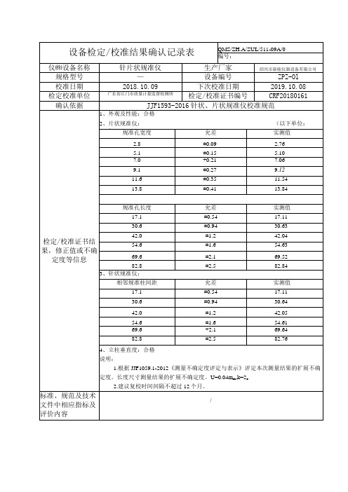 055针片状规准仪