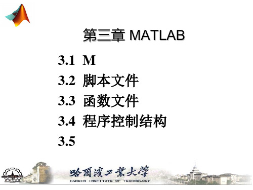 matlab函数及脚本文件入门PPT课件