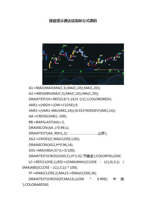 操盘提示通达信指标公式源码