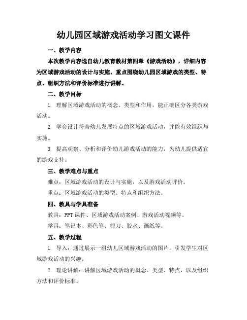 幼儿园区域游戏活动学习图文课件