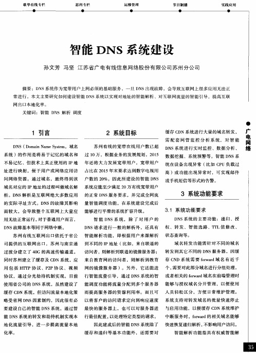 智能DNS系统建设