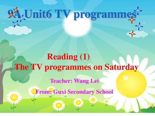 译林牛津版9A Unit 6. TV programmes Reading1公开课教学课件 (共17张PPT)