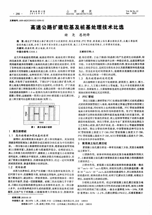 高速公路扩建软基及桩基处理技术比选