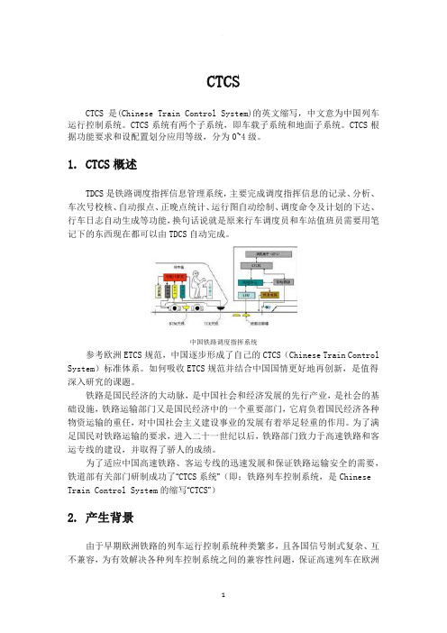 中国列车运行控制系统(CTCS)