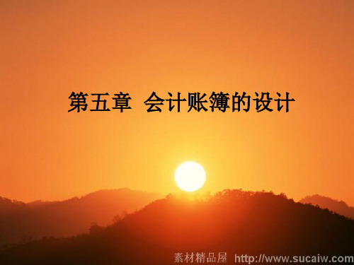 第5章 会计账簿的设计