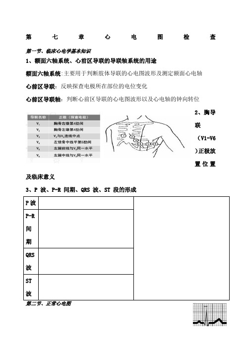 健康评估--心电图重点