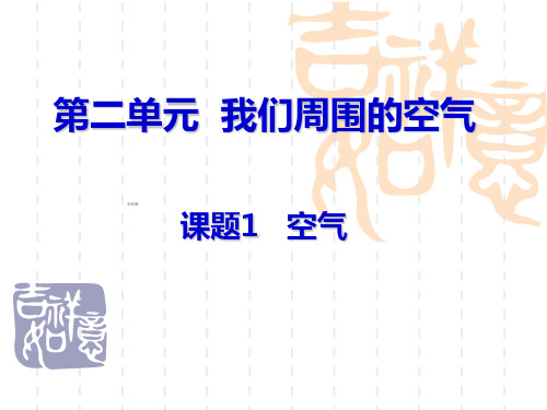 九年级化学上册第2单元课题1《空气》课件(孙凤霞)