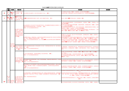 加油站HSE管理体系量化审核标准