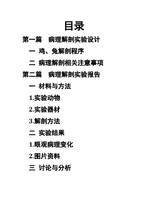 病理解剖分析报告