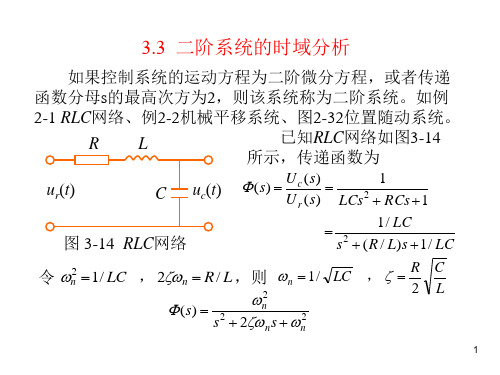 3.3 二阶系统的时域分析