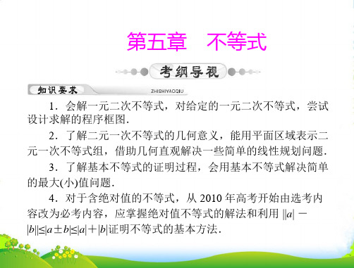 高考数学第一轮复习考纲《不等式》课件24 理