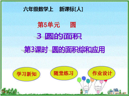 数学六年级上人教新课标5.3圆的面积综合应用课件(共24张)