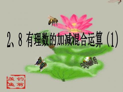 2.8 有理数加减混合运算(1)