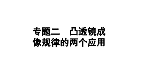 2024-2025学年物理人教版八年级上册 第五章《透镜及其应用》 专题二 凸透镜成像规律的应用 