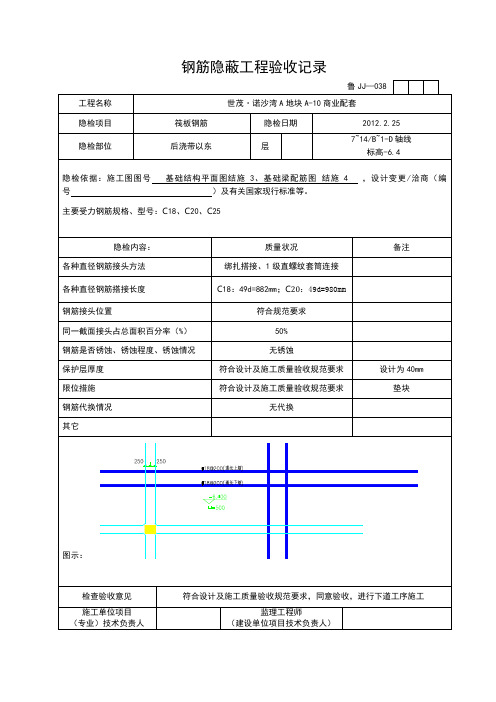 钢筋隐蔽