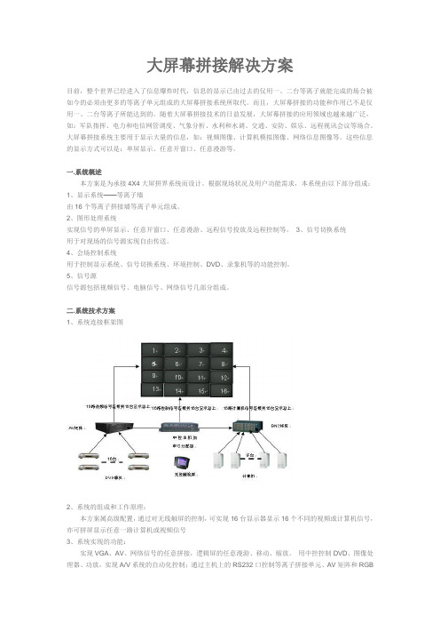 大屏幕拼接解决方案