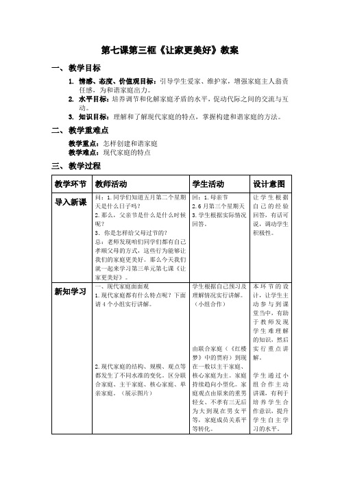 人教2011版道德与法治七年级上册《师长情谊 第七课 亲情之爱 让家更美好》_134