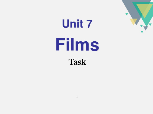 202X牛津译林版九年级上册Unit 7《Films》(Task)课件