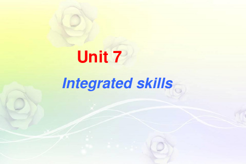 牛津译林八年级英语下册 8B Unit7 International charities Integrated skill课件