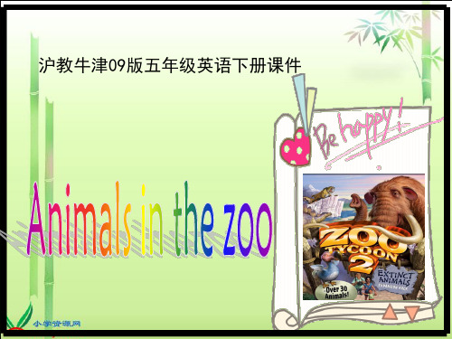 animals in the zoo (课堂PPT)