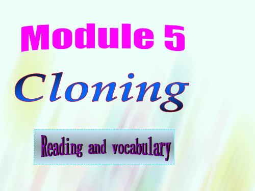 高中英语 Module5 Reading and vocabulary课件 外研版选修6