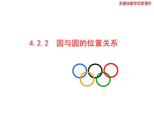 高中数学(人教A版必修二)教学优质课件 4.2.2  圆与圆的位置关系