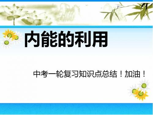 人教版物理中考一轮复习第14章《内能的利用》