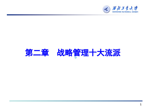 企业战略管理第一部分-第二章-战略管理十大流派