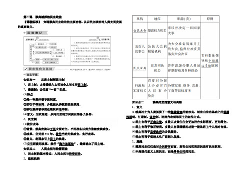 2020-2021学年高一历史岳麓版必修1学案：第6课 雅典城邦的民主政治 Word版含解析