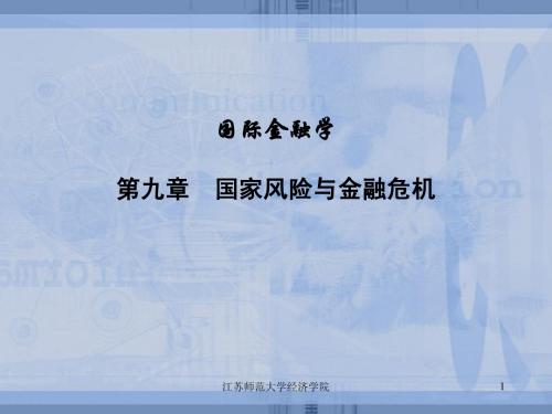 9 国家风险与金危机